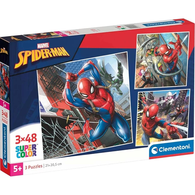 Pókember 3×48 db-os Supercolor puzzle – Clementoni