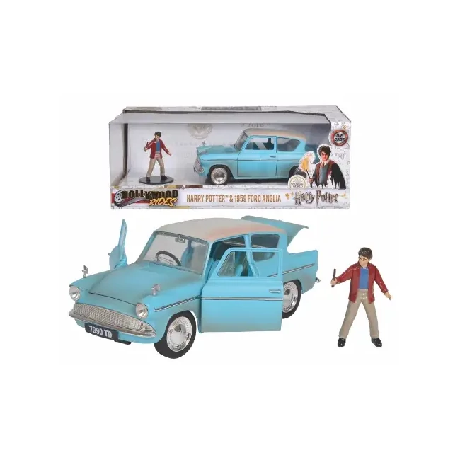 Hollywood Rides – Harry Potter: 1959 Ford Anglia fém autómodell 1/24 – Simba Toys
