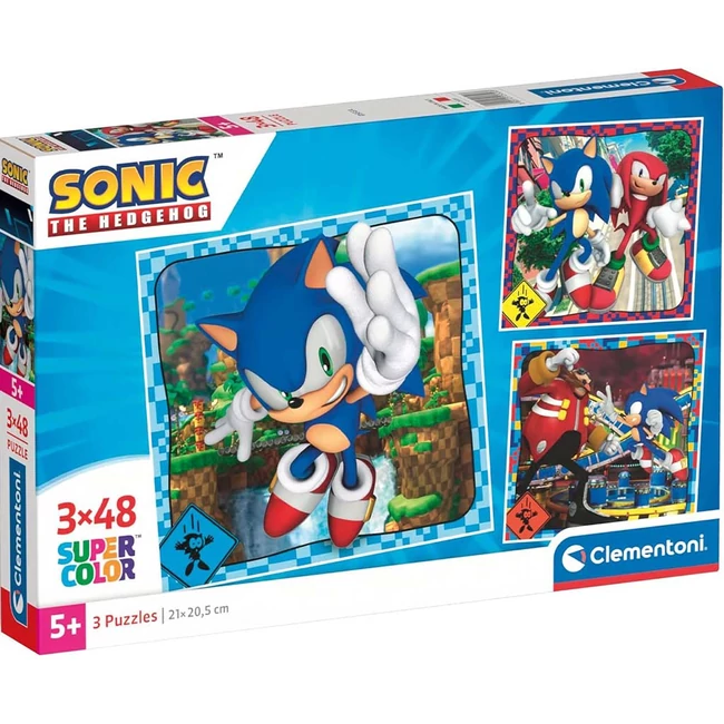 Sonic 3×48 db-os Supercolor puzzle – Clementoni