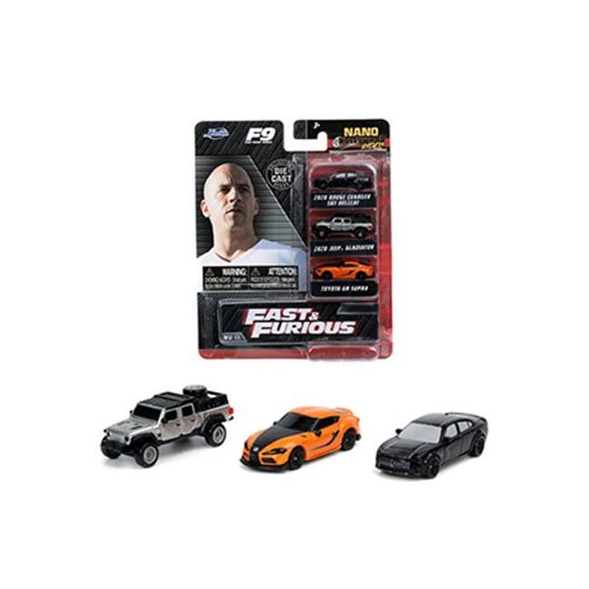 Nano Hollywood Rides: Halálos iramban fém kisautó szett 3 db-os – Simba Toys