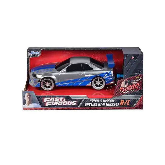 Halálos iramban: RC Brian's Nissan Skyline GT-R (BNR35) távirányítós autó 1/24 – Simba Toys