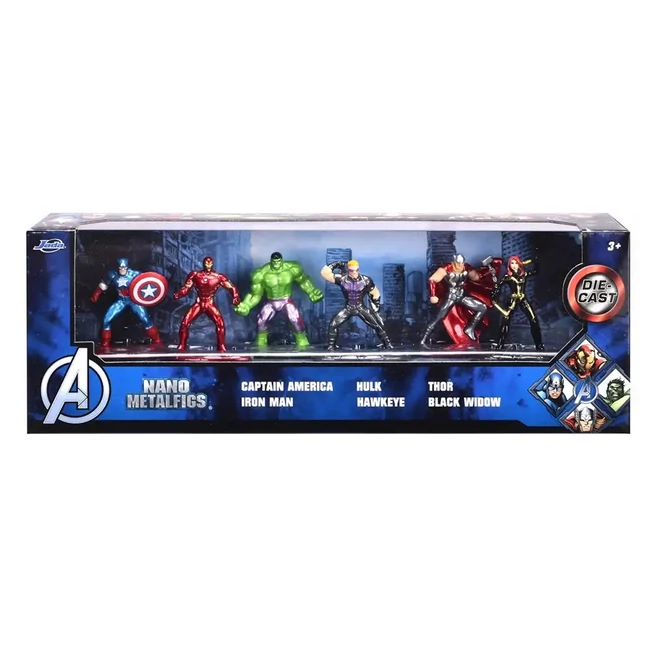 Marvel: Metalfigs Nano Bosszúállók fém figura szett 6 db-os – Simba Toys