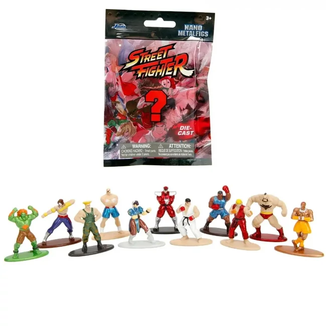 Street Fighter meglepetés nano metálfigurák 1 db – Simba Toys