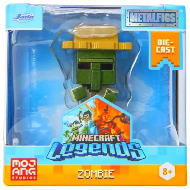 Minecraft Legends: Zombi 6,3 cm-es fém figura – Jada Toys