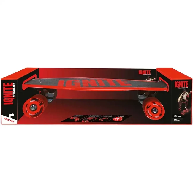 Ignite piros-fekete gördeszka – Mondo Toys