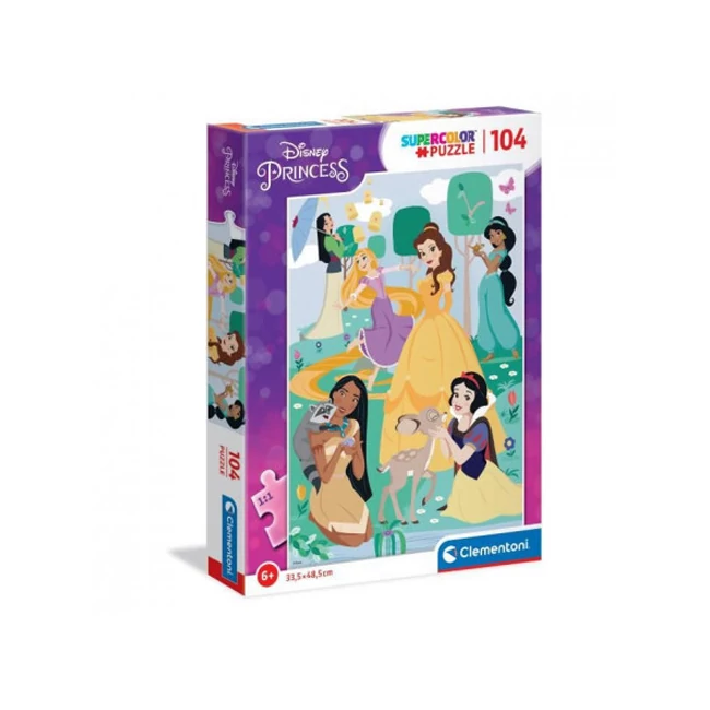 Disney hercegnők 104 db-os supercolor puzzle – Clementoni