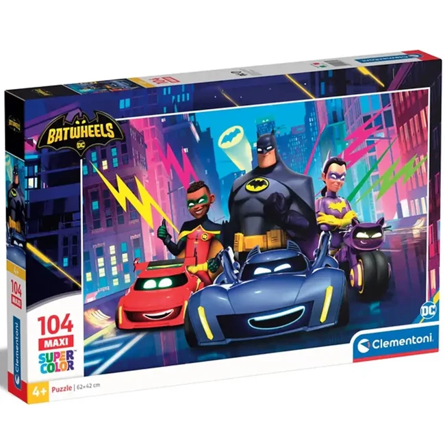 Batwheels hősök az utakon 104 db-os maxi supercolor puzzle – Clementoni