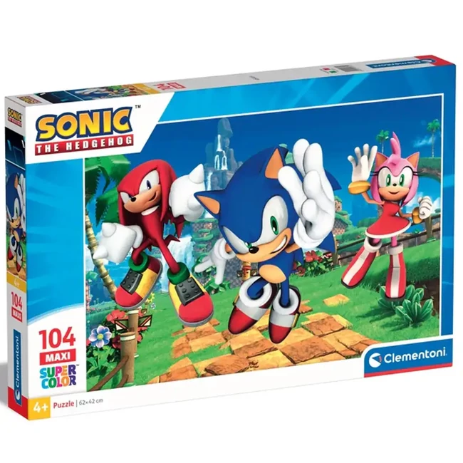 Sonic a sündisznó és barátai 104 db-os maxi supercolor puzzle – Clementoni
