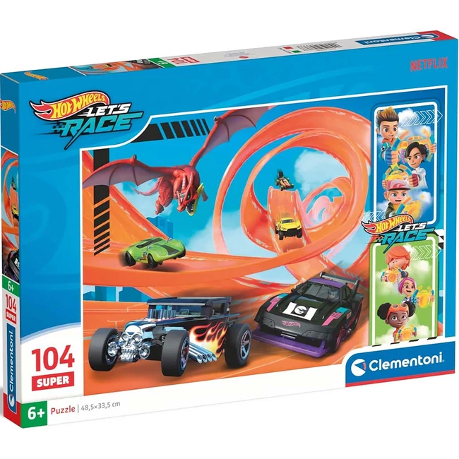 Hot Wheels 104 db-os super puzzle – Clementoni