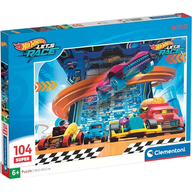Hotwheels 104 db-os super puzzle – Clementoni