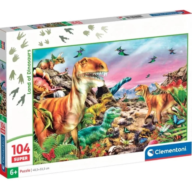 Dinók földje 104 db-os Super puzzle – Clementoni