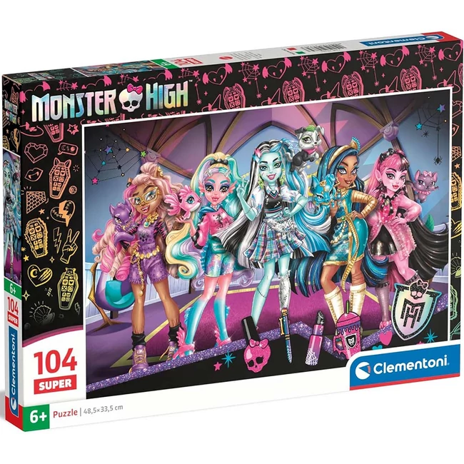 Monster High 104 db-os super puzzle – Clementoni