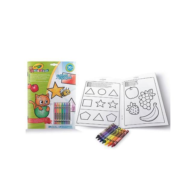 Crayola Mini Kids: Foglalkoztató 7 db zsírkrétával
