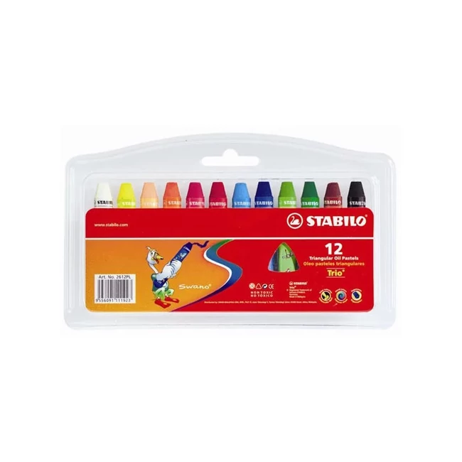 Stabilo: Trio olajpasztell kréta szett 12 db-os
