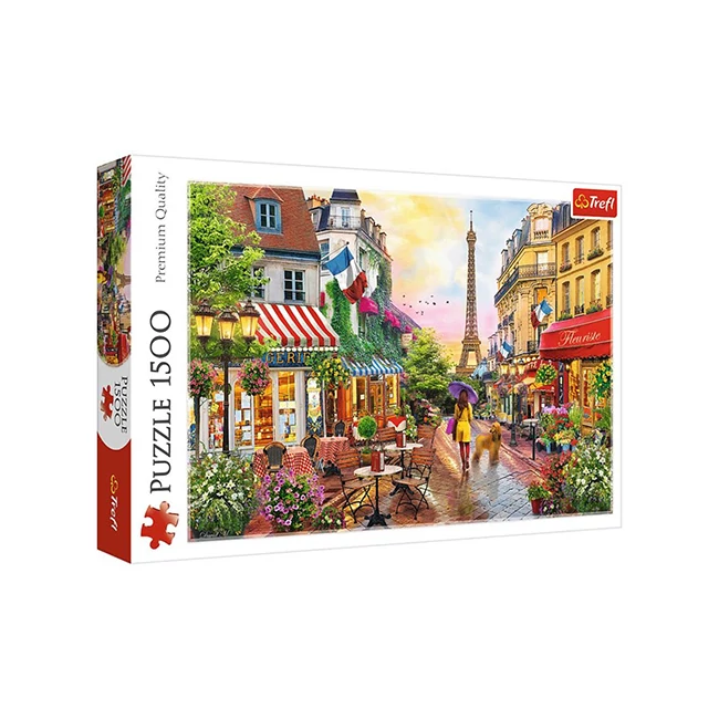 Virágos párizs 1500 db-os puzzle – Trefl