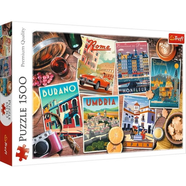 Utazás Európa körül 1500 db-os puzzle – Trefl