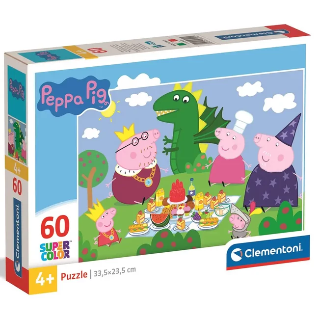 Peppa malac 60 db-os Supercolor puzzle – Clementoni