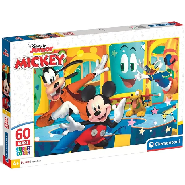 Mickey Egér és barátai 60 db-os maxi supercolor puzzle – Clementoni