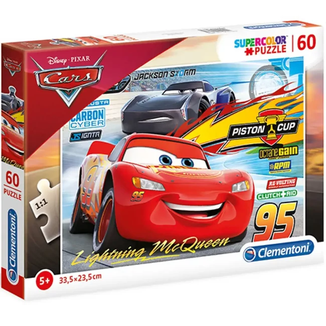 Verdák 3 Szelep-kupa Supercolor puzzle 60 db-os – Clementoni