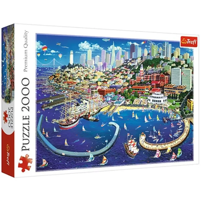 San Francisco öböl 2000 db-os puzzle – Trefl