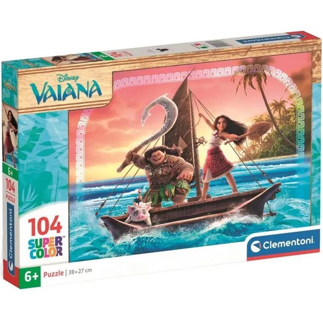 Vaiana 2 kalandok 104 db-os Supercolor puzzle - Clementoni