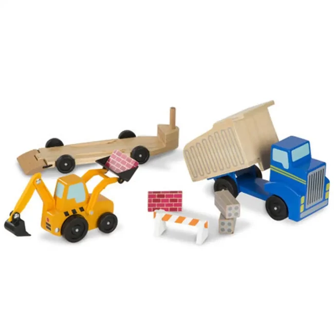 Munkagépek fa jármű készlet – Melissa & Doug