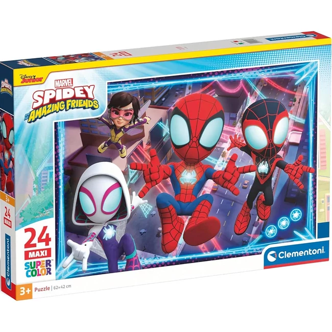 Spidey és csodás barátai 24 db-os maxi supercolor puzzle – Clementoni