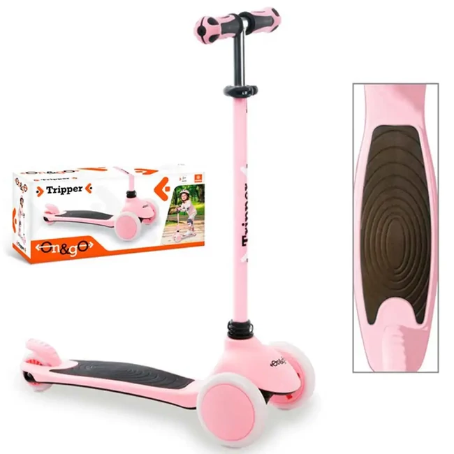 On and Go pink háromkerekű roller – Mondo Toys