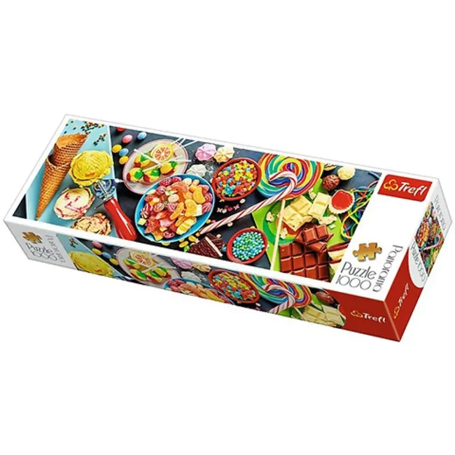 Színes cukorkák 1000 db-os panoráma puzzle – Trefl