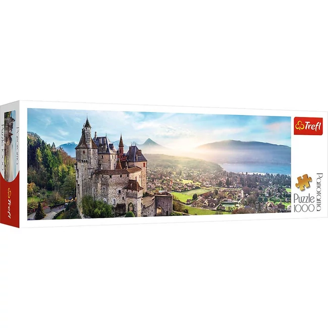 Menthon kastély, Franciaország 1000 db-os panoráma puzzle – Trefl
