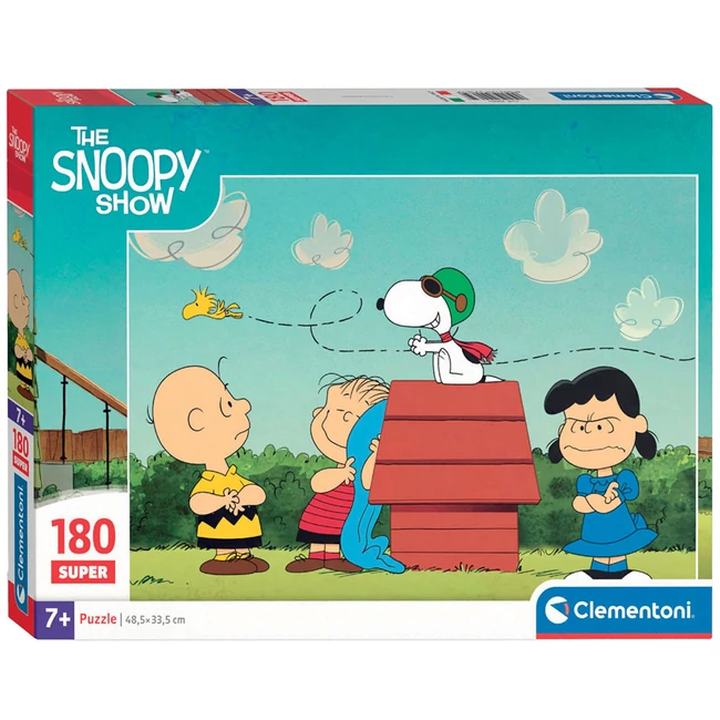 Snoopy a kutyaházon 180 db-os puzzle – Clementoni
