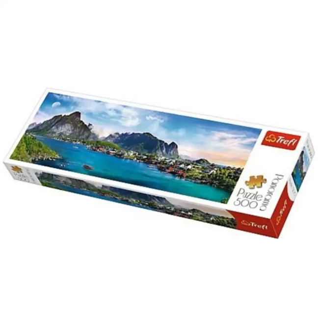 Lofoten, Norvégia Panoráma puzzle 500 db-os – Trefl
