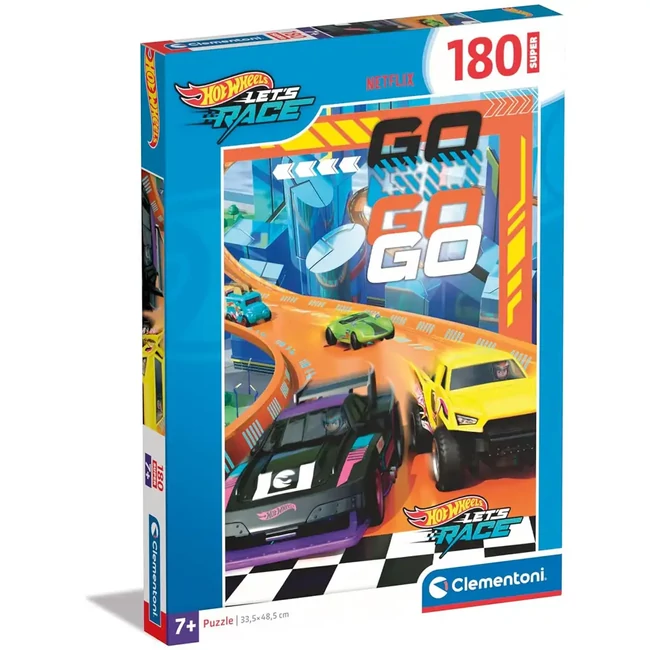 Hot Wheels versenyre fel 180 db-os super puzzle – Clementoni