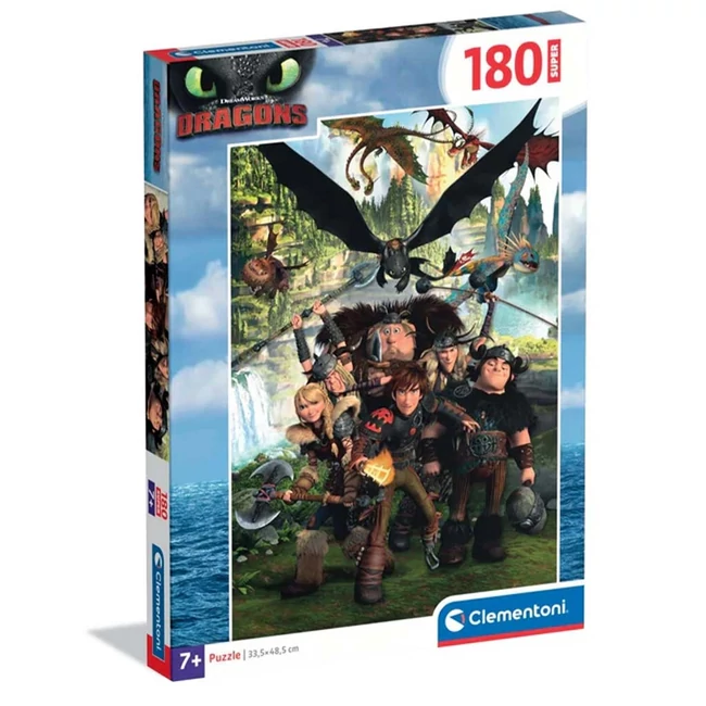 Így neveld a sárkányodat 180 db-os super puzzle – Clementoni
