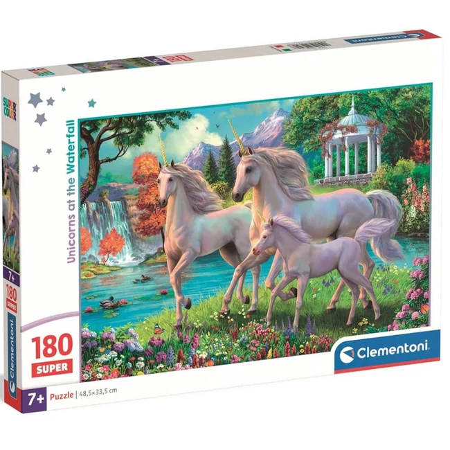 Unikornisok a vízesésnél 180 db-os super puzzle – Clementoni