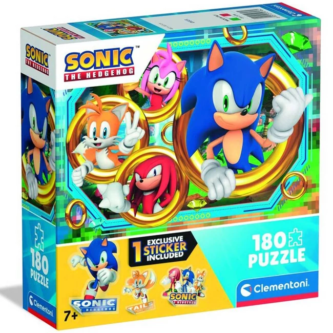 Sonic, a sündisznó 180 darabos puzzle – Clementoni