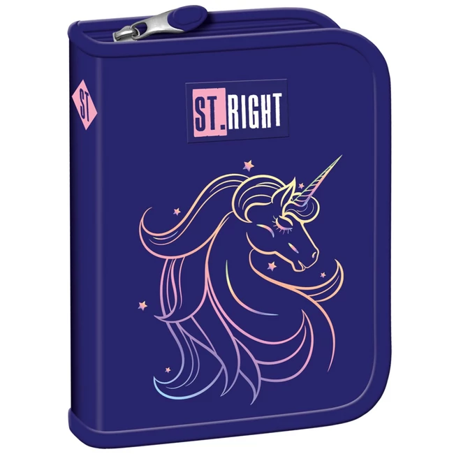 St.Right Unicorn Glow kihajtható tolltartó PC03 20,5x14x3,5cm