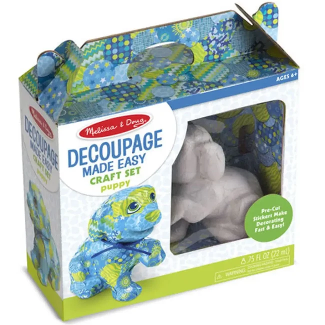 Kiskutya decoupage szett – Melissa & Doug