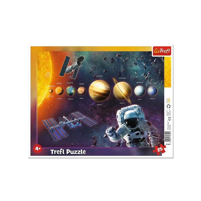 Naprendszer 25 db-os keretes puzzle – Trefl