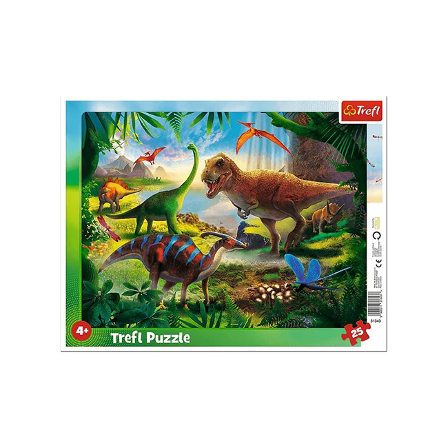 Dinoszauruszok 25 db-os keretes puzzle – Trefl