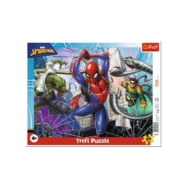 Marvel: Bátor Pókember 25 db-os keretes puzzle – Trefl