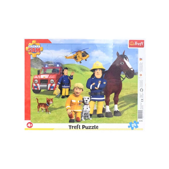 Sam a tűzoltó: Mindig őrségben 25 db-os keretes puzzle – Trefl