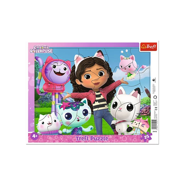 Gabi babaháza 25 db-os keretes puzzle – Trefl