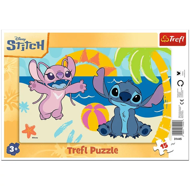 Disney Stitch tengerparti kaland 15db-os keretes puzzle - Trefl