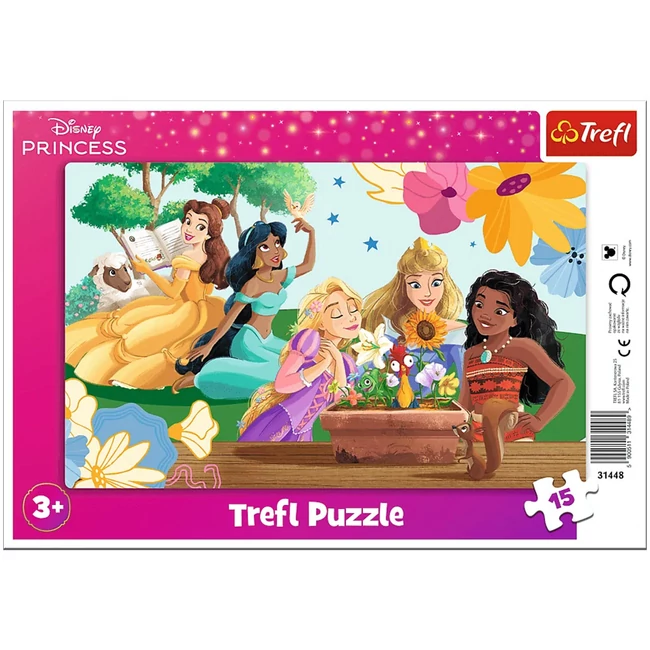 Disney Hercegnők 15db-os keretes puzzle - Trefl