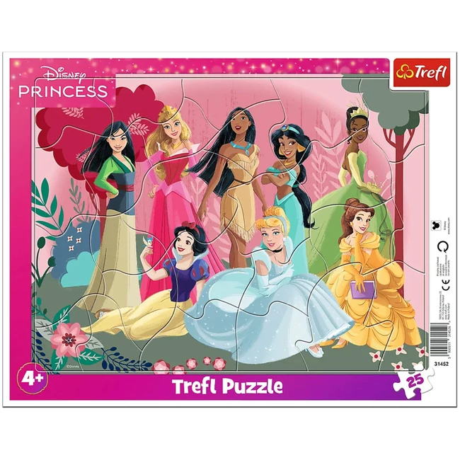 Disney Hercegnők 25 db-os keretes puzzle – Trefl