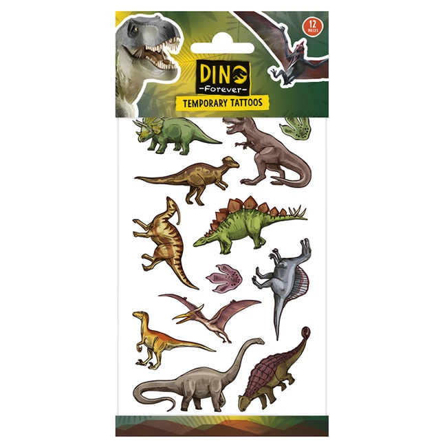 Tetoválás szett dinoszaurusz mintával – Dino