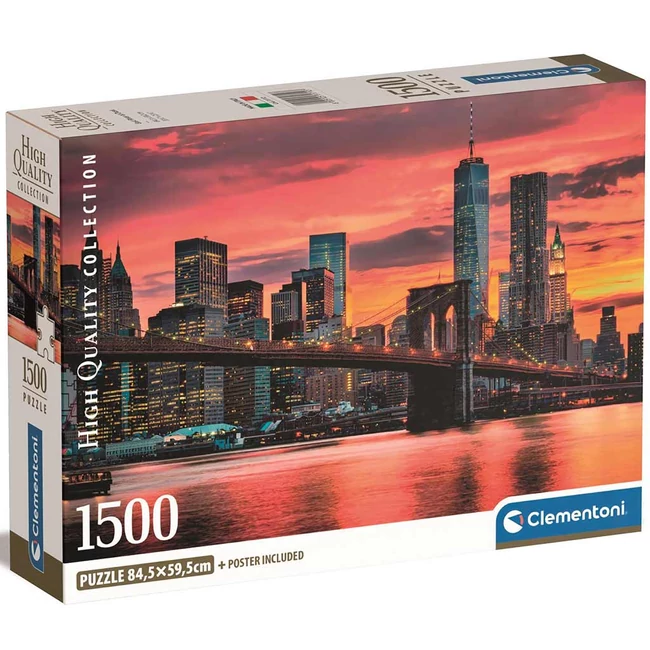 Híd az alkonyatban 1500 db-os HQC puzzle 84,5×59,5 cm – Clementoni