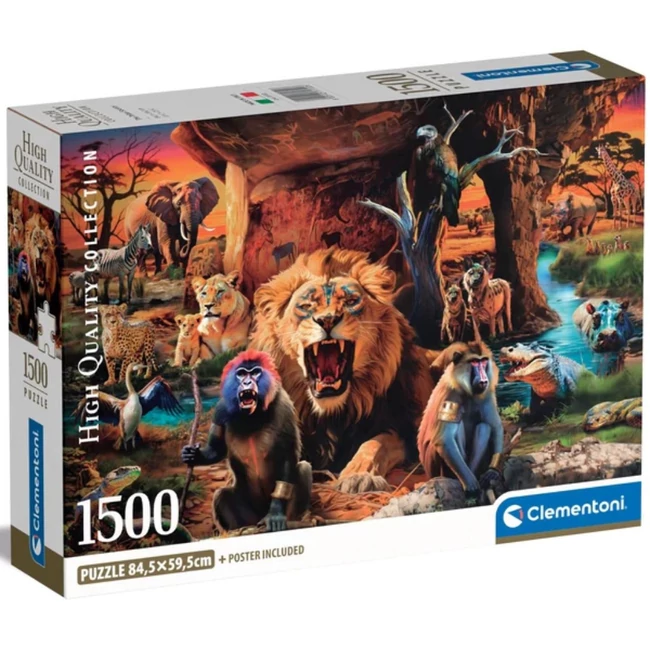Állatok compact 1000 db-os puzzle – Clementoni