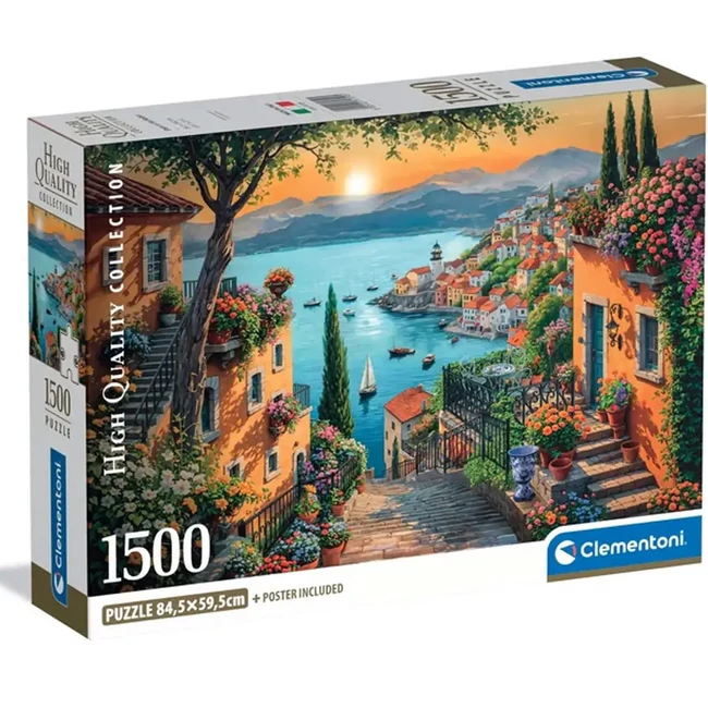 Séta a kikötőben HQC 1500 db-os compact puzzle – Clementoni